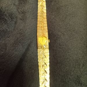 Gold Plated Geneva Watch